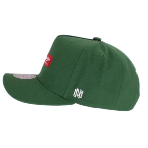 Mitchell & Ness - Box Logo Pro Crown - Grön Snap Back kepssecond view
