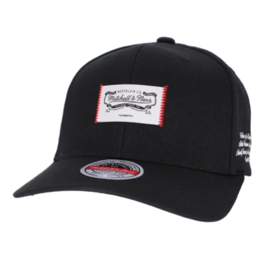 Mitchell & Ness - Classic Mark Stretch - Svart Snap Back keps