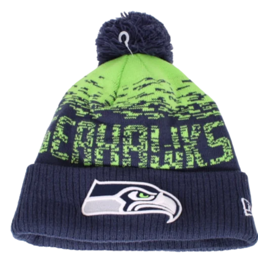 New Era - Seattle Seahawks - Marinblå tofsmössasecond view
