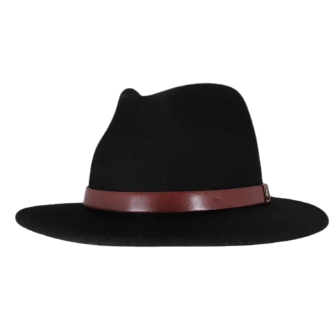 Brixton - Messer - svart fedora hatt