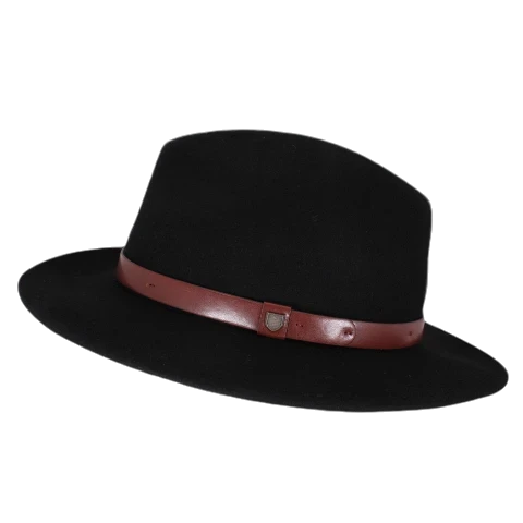 Brixton - Messer - svart fedora hattsecond view