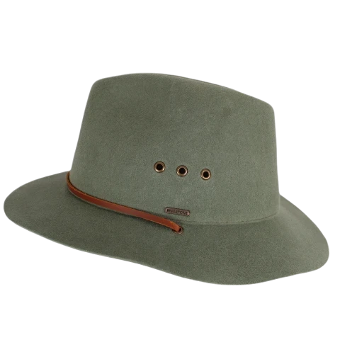 Brixton - Wesley - grön fedora hattsecond view