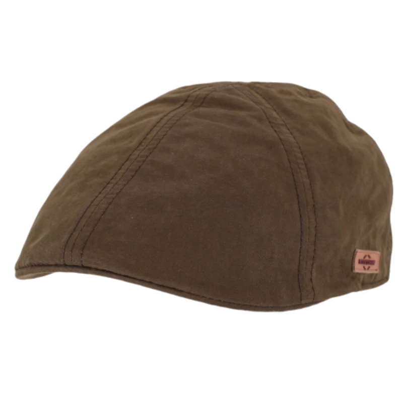 Stetson - Texas Waxed Cotton - Grön flat cap