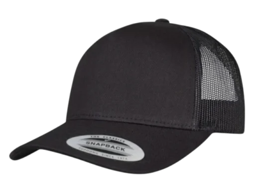 Flexfit - Trucker - Svart  truckerkeps med böjd skärm