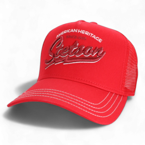 Stetson - Trucker Cap American Heritage Classic - Helröd Truckerkeps