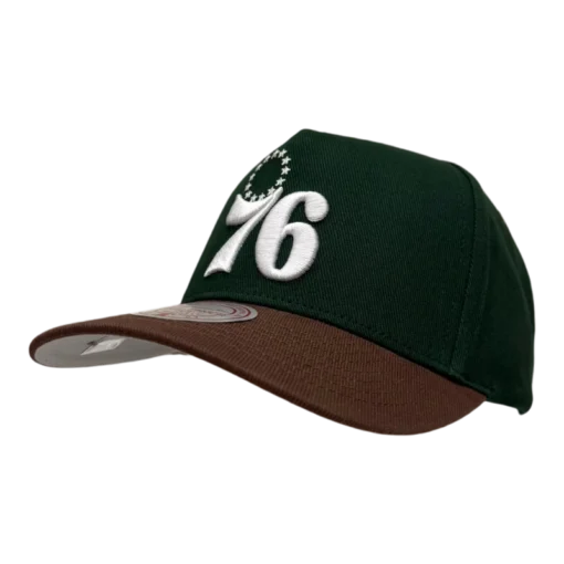 Mitchell & Ness - Pro Pinch - P. 76ers - Mörkgrön/Brun